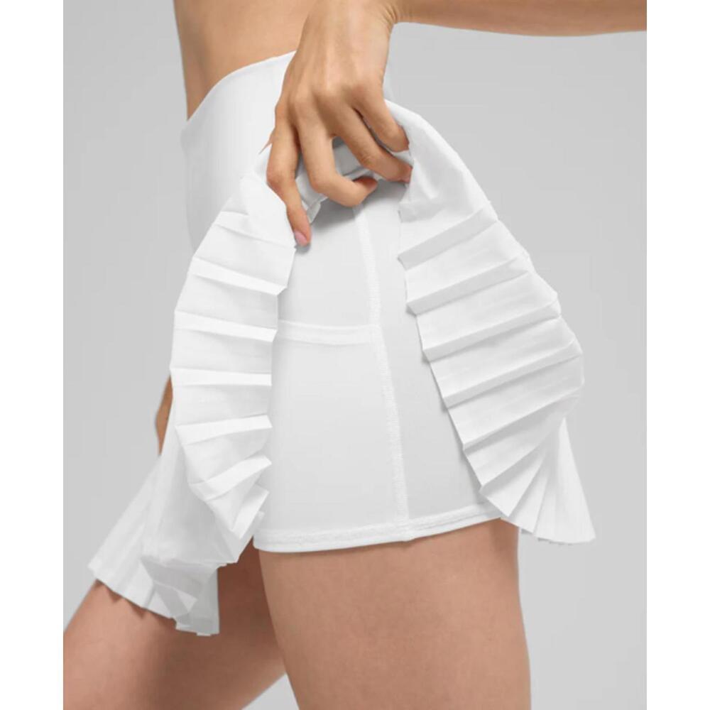 NWOT ALO Grand Slam Tennis Lined Skirt/Skort White Size L $98 - Picture 5 of 8